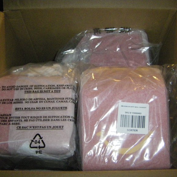 McDonald's Happy Meal Box Figural Crossbody Bag Red NEW SEALED - Picture 16 of 16